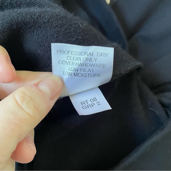 St. John Sport Black Stretch Cotton Zip Up Snap Detail Sweater Jacket Size Med - Picture 8 of 10